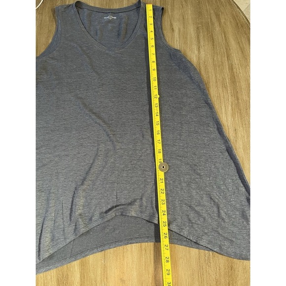 Eileen Fisher Asymmetrical Grey Linen Tunic Tank size XS NEW - Picture 7 of 7